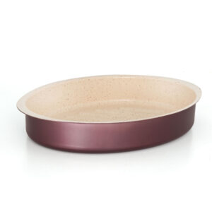 Premium keramisk oval ovnfast fad 43 x 30 cm