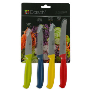 Colorful Sharp Knife Set - 4 Pieces