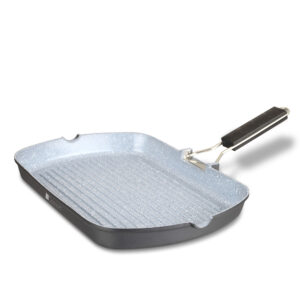 Dorsch Kapaklı Yapışmaz Izgara Tava (Katlanabilir Saplı ) 34cm